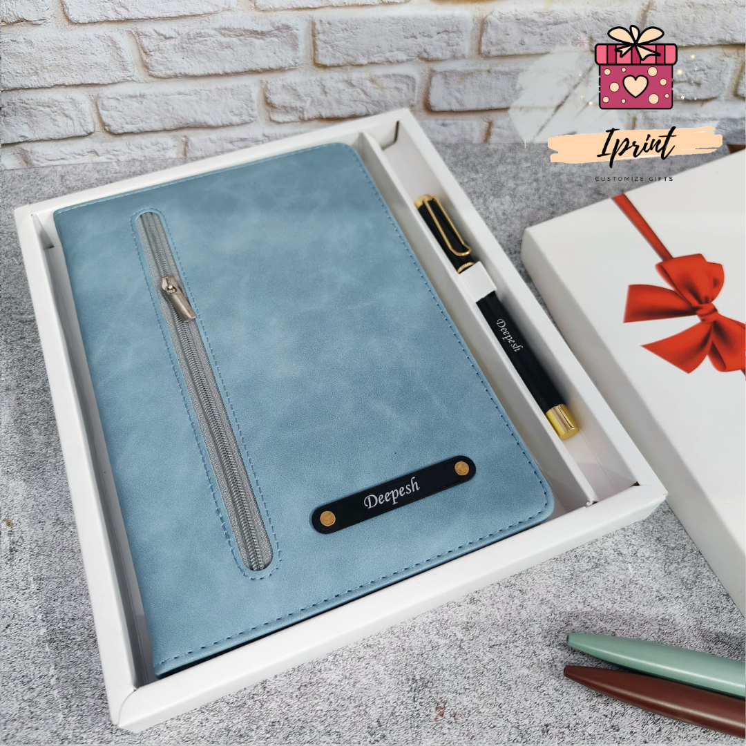 Premium Zip Diary + Pen combo