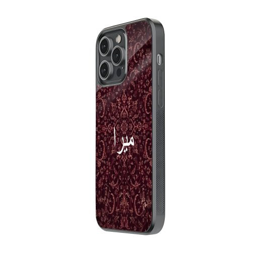 New Maroon Pattern Protective Mobile Back Case
