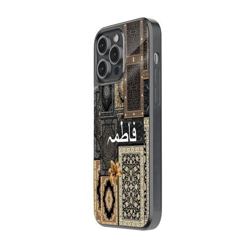 New Black Persian Carpet Protective Mobile Back Case