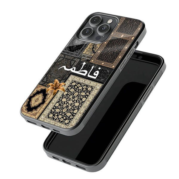 New Black Persian Carpet Protective Mobile Back Case