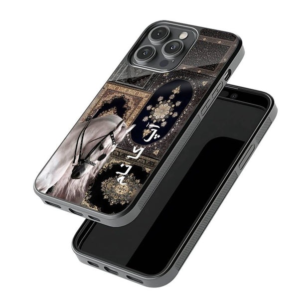 New Black & Silver Horse Protective Mobile Back Case