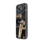 New Black & Gold Woman Rug Protective Mobile Back Case