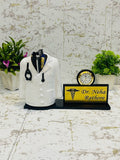 Doctor Pen Stand With Clock