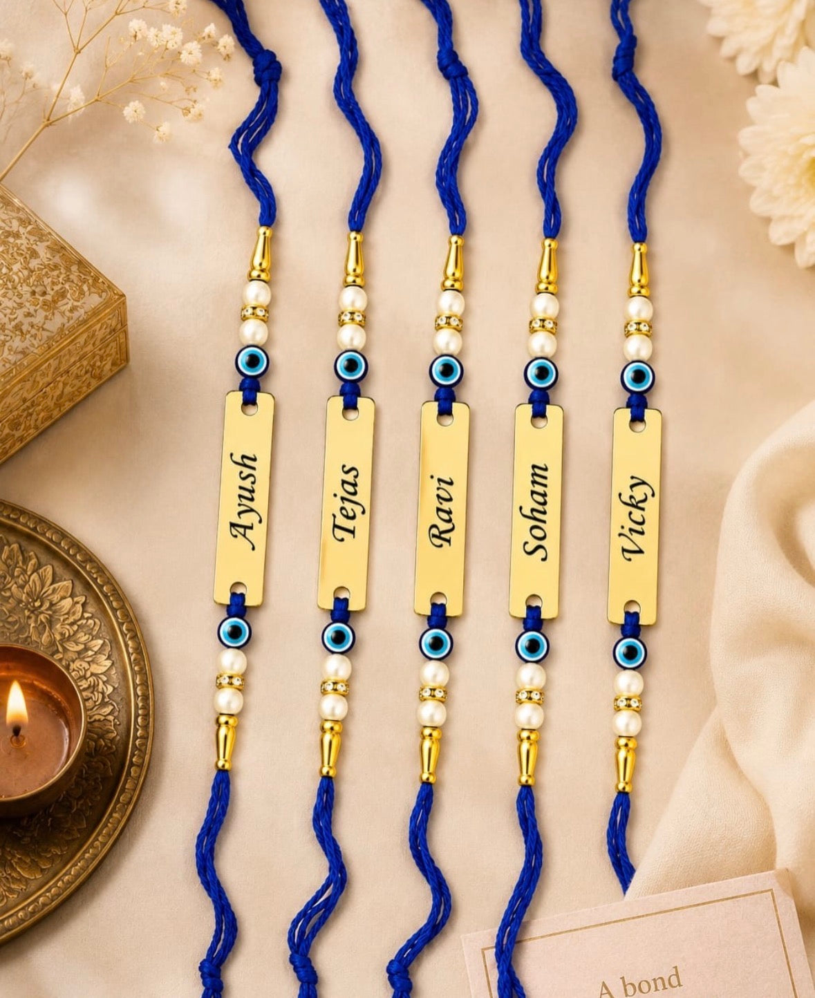 Personalized Evil Eye Name Rakhi