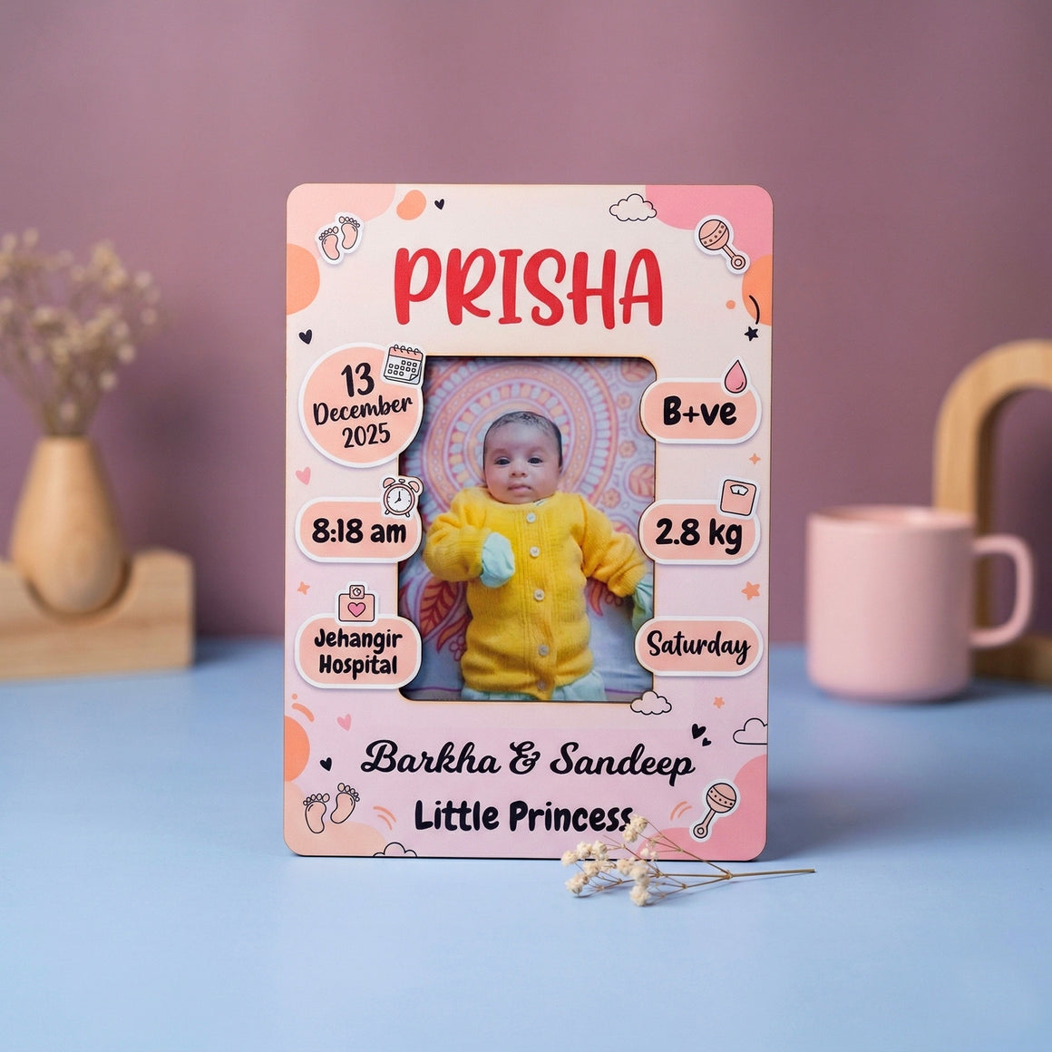 Baby Birth Memory Frame