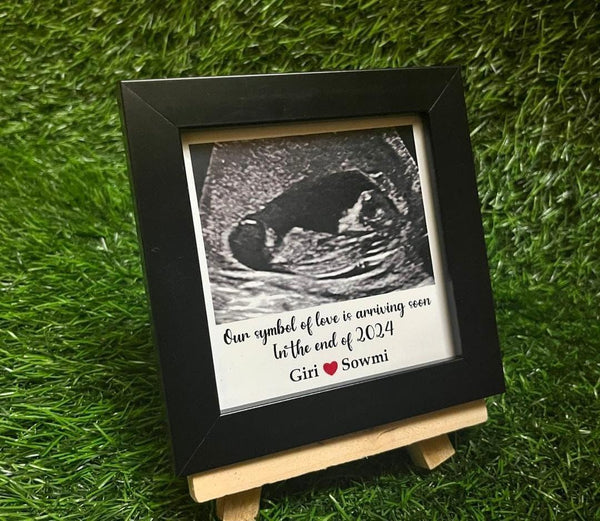 🖼️ Personalized Baby Ultrasound Frame – Custom Pregnancy Announcement Gift