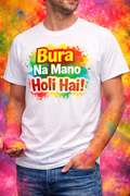 🎨 Holi Special T-Shirt – “Bura Na Mano Holi Hai”