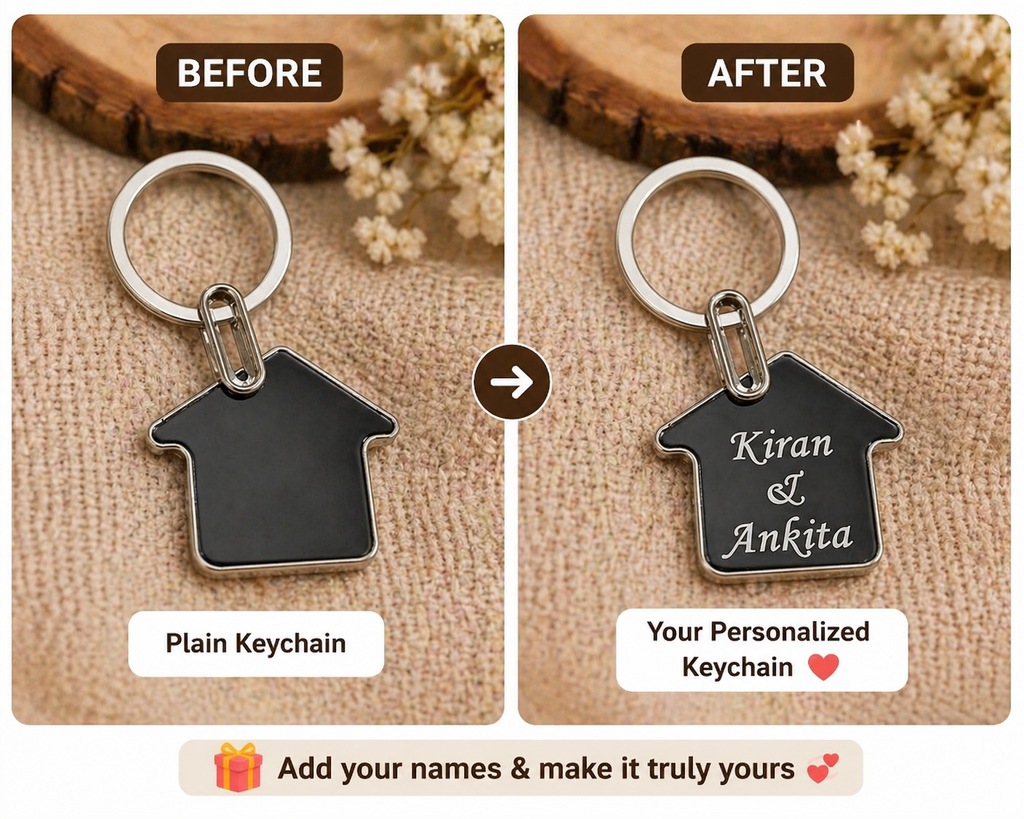 💖 Personalized Couple Name Keychain – A Perfect Gift for Your Loved One