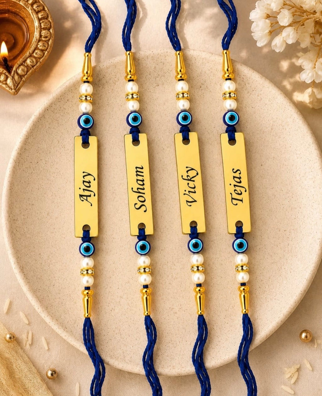 Personalized Evil Eye Name Rakhi