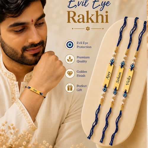 Personalized Evil Eye Name Rakhi