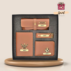 Personalized Men’s Premium Gift Combo (Wallet + Passport + Sunglass Case + Keychain)