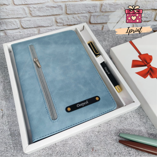 Premium Zip Diary + Pen combo