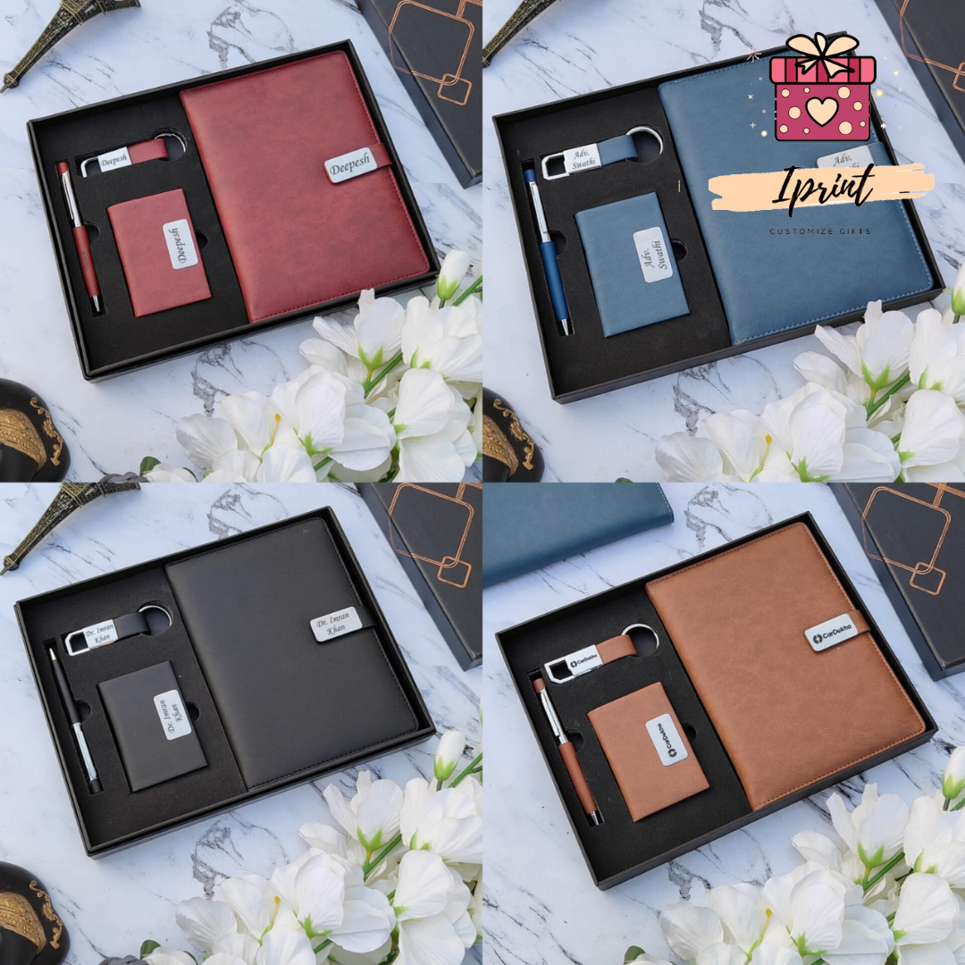 Customised Diary 4pcs combo with 2024-2026 calendar