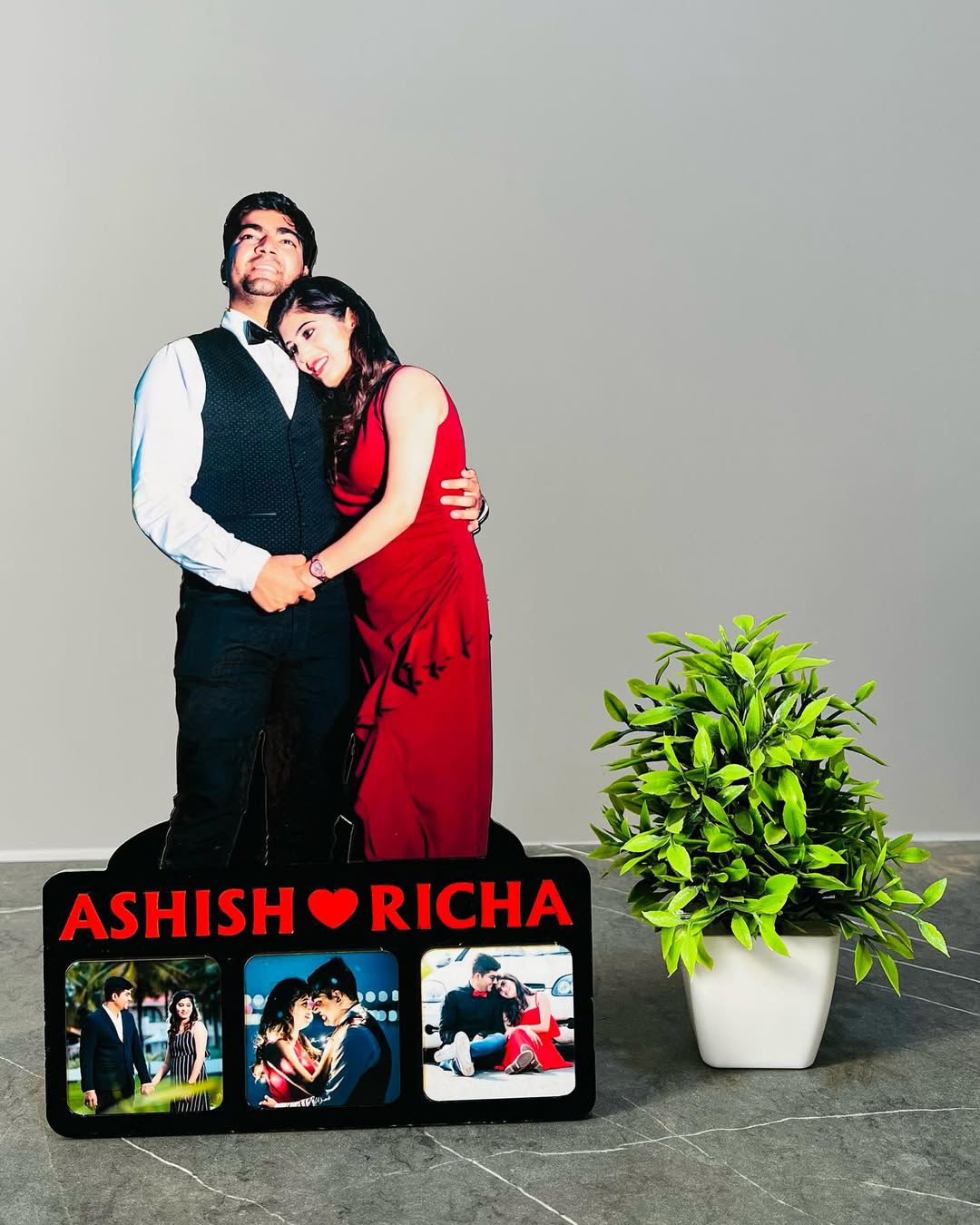 Customized Couple Table Top – Premium MDF Photo Frame