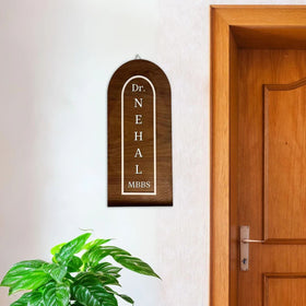 Personalized Wooden Name Plate with 3D Acrylic Letters