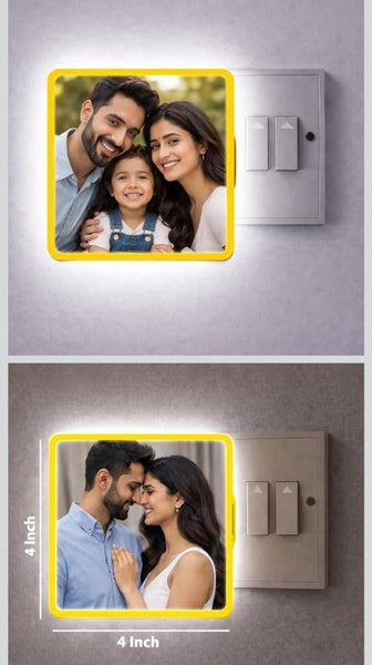 Personalized Plug Night Lamp with Photo | LED Photo Night Light Gift