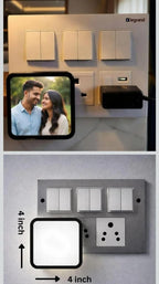 Personalized Plug Night Lamp with Photo | LED Photo Night Light Gift