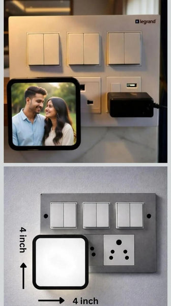 Personalized Plug Night Lamp with Photo | LED Photo Night Light Gift