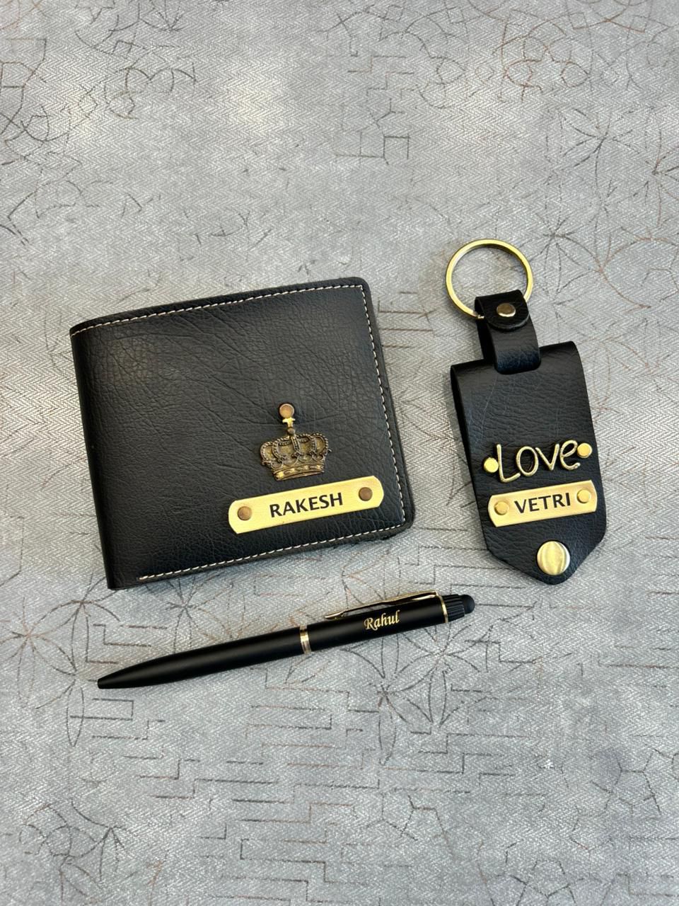🌸 Personalized NEXON Father’s Day Gift Combo – Wallet, Photo Keychain & Pen 🌸
