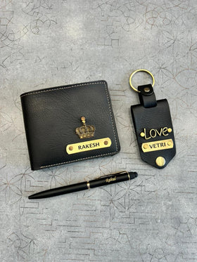 🌸 Personalized NEXON Father’s Day Gift Combo – Wallet, Photo Keychain & Pen 🌸