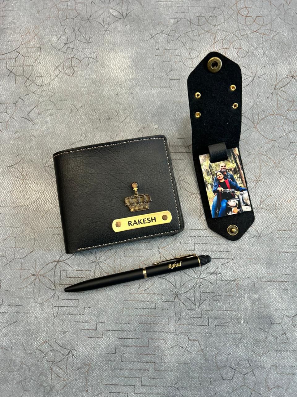 🌸 Personalized NEXON Father’s Day Gift Combo – Wallet, Photo Keychain & Pen 🌸