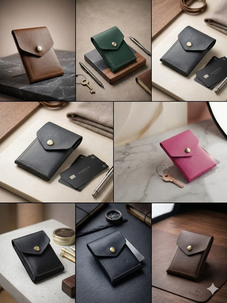 Luxury Pop-Up Card Wallet | Premium Leather Card Holder with Cash Slot