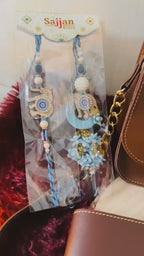 Personalized Rakhi Gift Combo for Bhaiya & Bhabhi – Custom Name Wallet & Personalized Sling Bag with Rakhi, Greeting Card & Roli Chawal