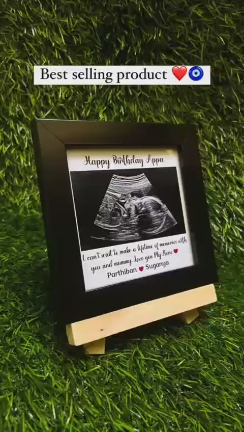 🖼️ Personalized Baby Ultrasound Frame – Custom Pregnancy Announcement Gift